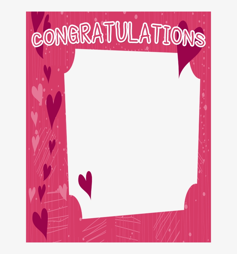 Free Congratulations Frame - Picture Frame, transparent png #2836671