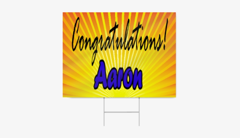 Congratulation Sign In Yellow - Pet, transparent png #2836822