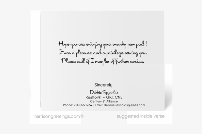 Mid Century Modern Real Estate Congratulations Cards - Real Estate, transparent png #2836923