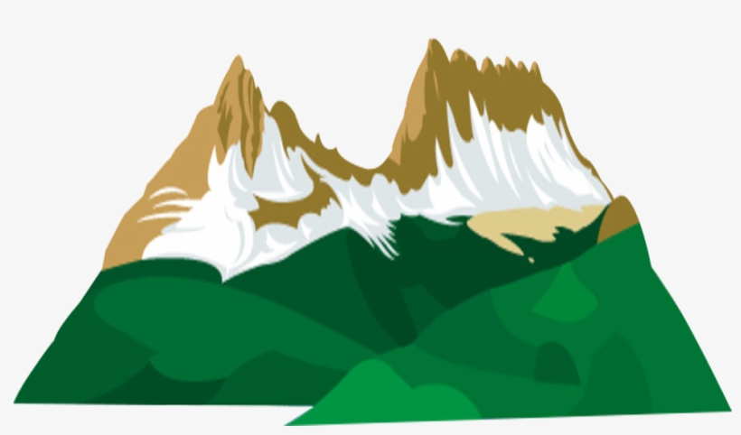 Green Mountains Clip Art - Cartoon Mountain Range Png, transparent png #2837422