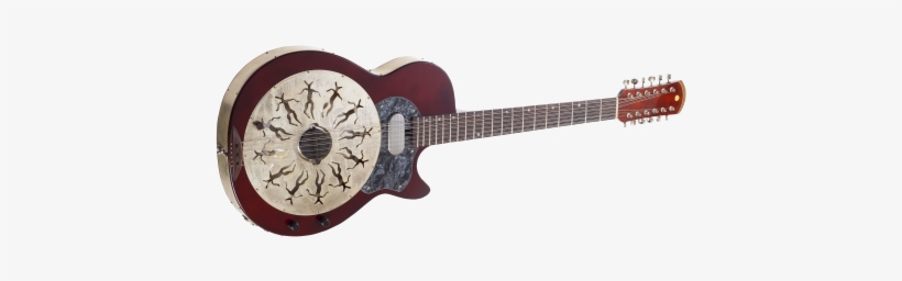 Resosun 12 String Electric Acoustic Baritone Guitar - Baritone Guitar, transparent png #2837424