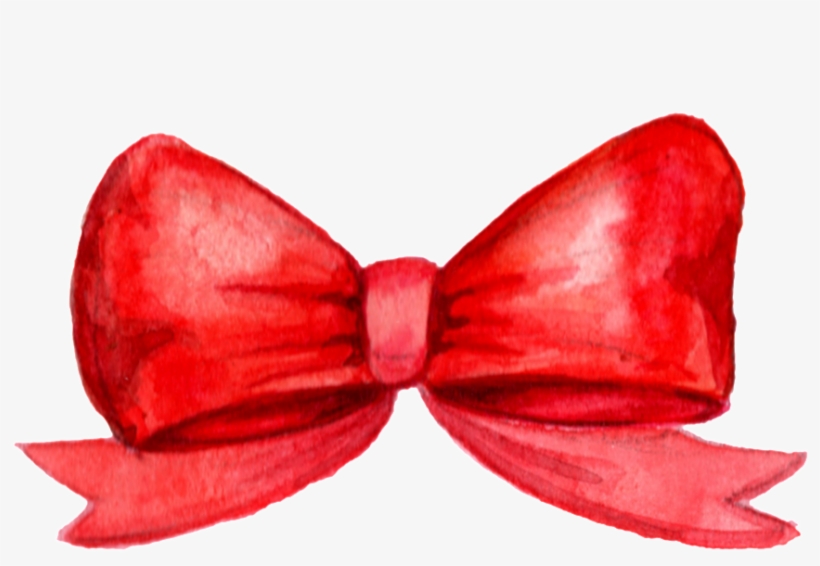 Red Bow Christmas Png Transparent - Portable Network Graphics, transparent png #2838142