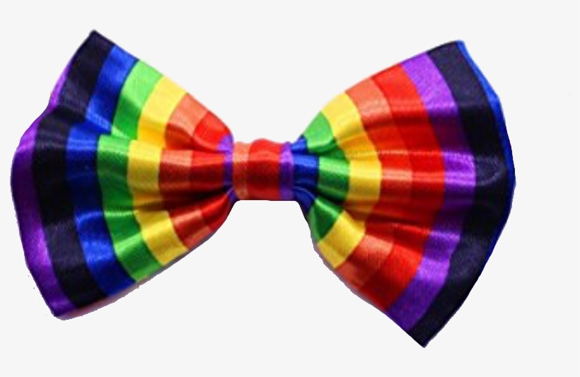 Rainbow Dog Bow Tie - Transparent Rainbow Bow Tie, transparent png #2838164