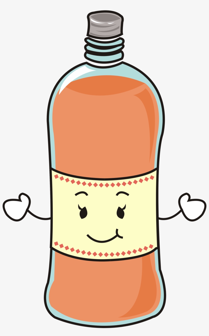 Bottle Clip Art - Water Bottle Cartoon Png, transparent png #2838194