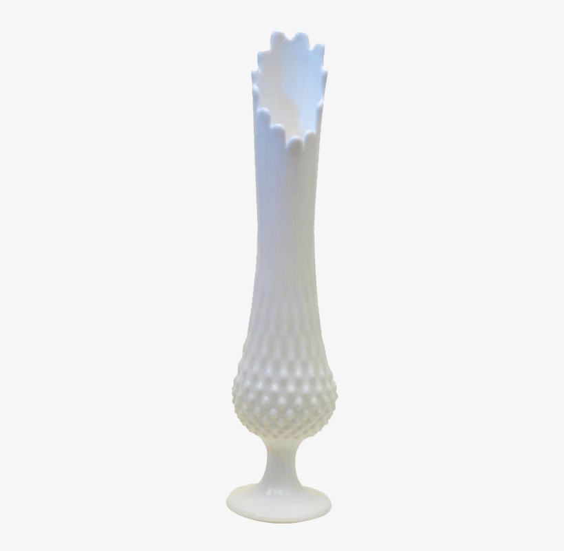 Fenton Hobnail Swung Milk Glass Vase Vase Free Transparent Png