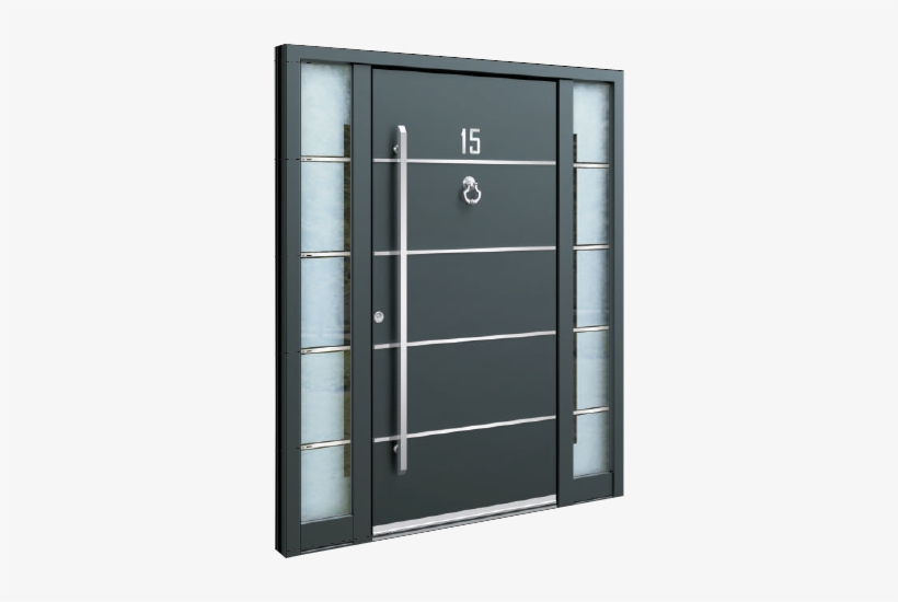 Vrata3 - Modern Pair Doors Front, transparent png #2838688