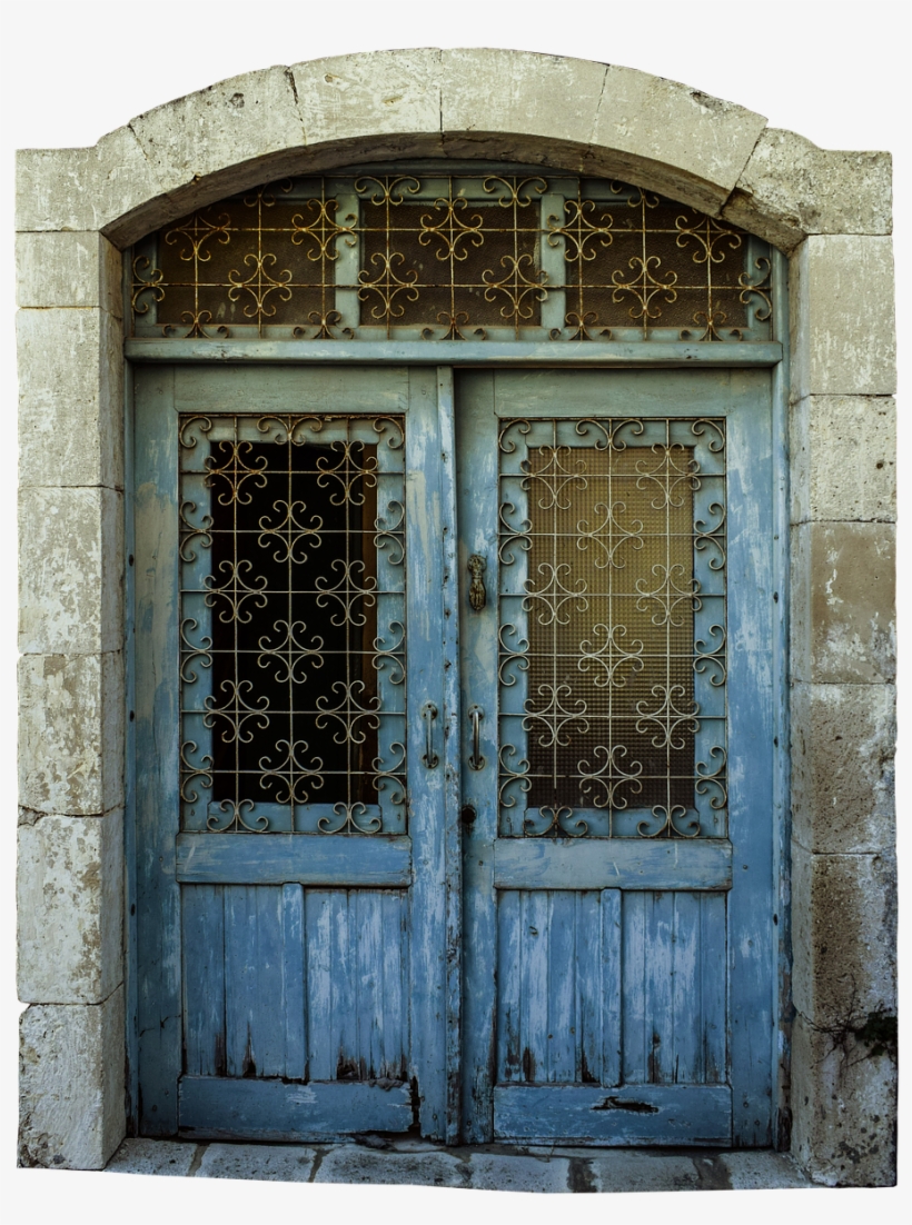 Front Door Door Decorated - Door, transparent png #2838853
