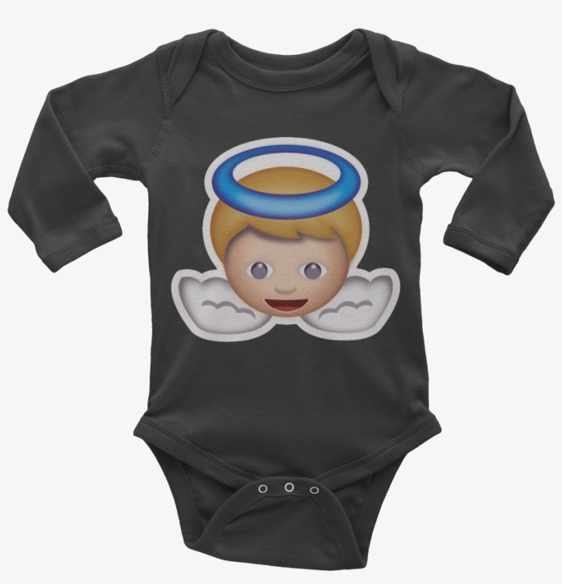 Emoji Baby Long Sleeve One Piece - Answered Prayers Coming Home Outfit, Take Home Outfit,, transparent png #2838896