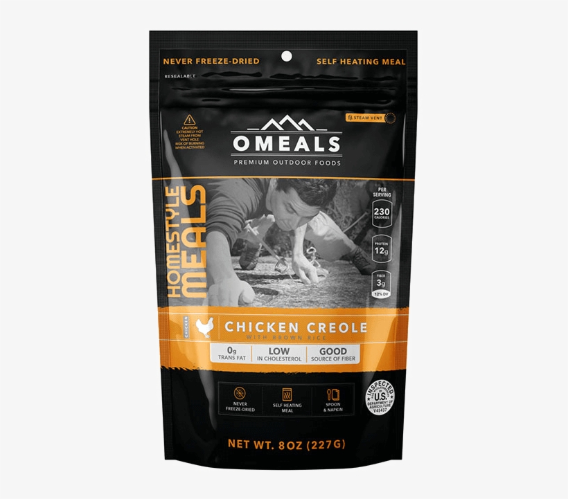 Omeals Chicken Creole Brown Rice 01 - Bracketron Head Strap Mount Support System - Headband, transparent png #2839344
