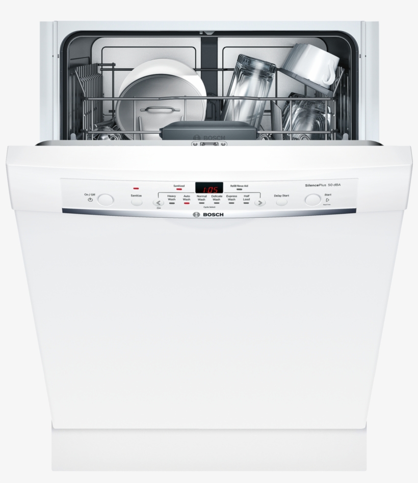 5express Wash - Bosch Ascenta 24" Built-in Dishwasher, White, She3ar72uc, transparent png #2839614