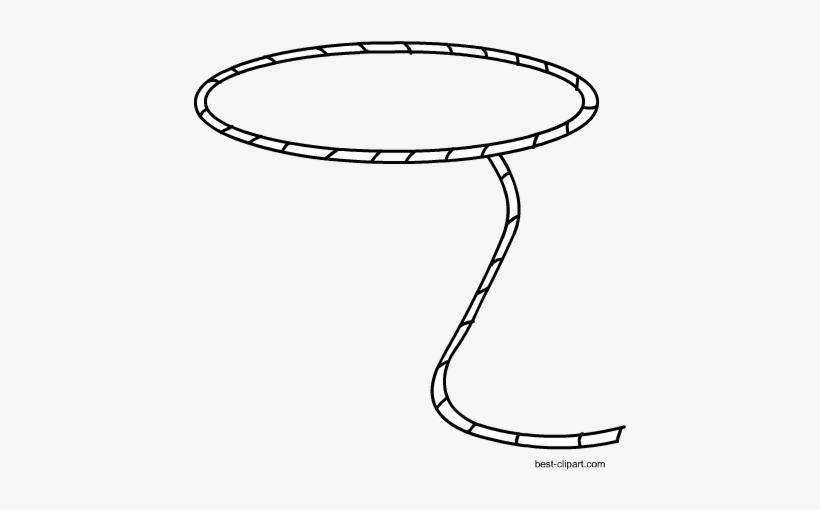 Black And White Lasso Clipart - Lasso Clipart Black And White, transparent png #2840223