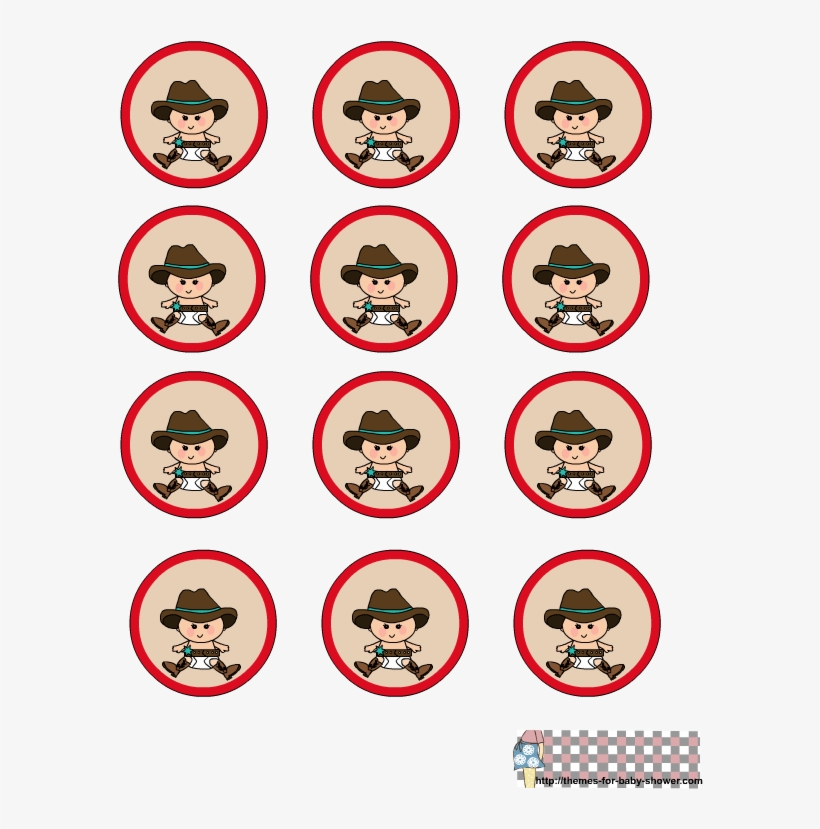 Western Star Clip Art Texas Baby Shower - Wedding Cupcake Toppers Printable, transparent png #2840540