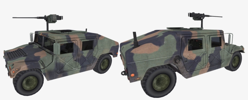 Hummer H1 In Military Version With M-60 Turret - Humvee For Gta Sa, transparent png #2841941