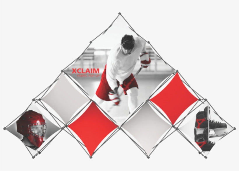 Pyramid 3d Pyramid Popup Display Xclaim 14ft 10 Kit - Replacement Fabric For 14ft Xclaim 10 Quad Pyramid, transparent png #2841993