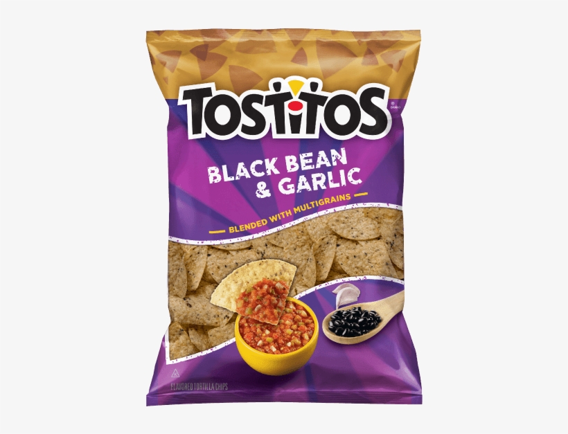 Tostitos® Black Bean & Garlic - Tostitos Black Bean And Garlic, transparent png #2842201