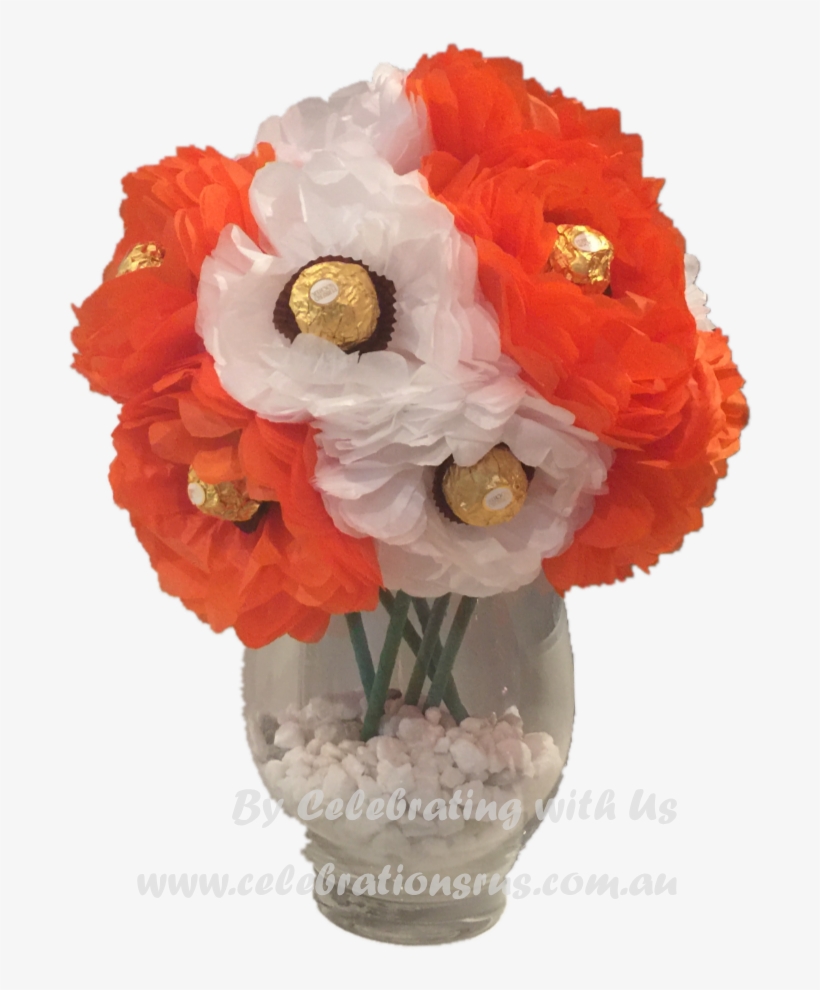Orange&white Flowers, transparent png #2842224