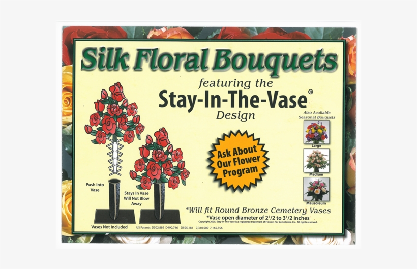 These Beautiful And Durable Stay In The Vase Cemetery - Vase, transparent png #2842301