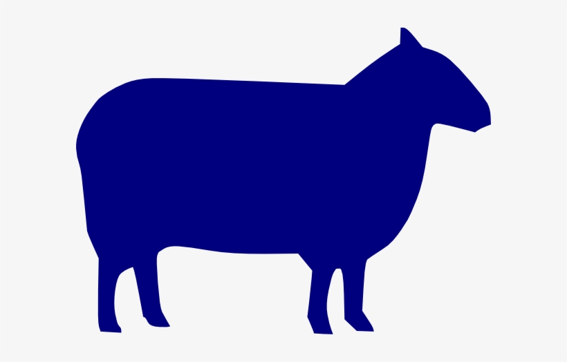 Blue Sheep Svg Clip Arts 600 X 444 Px, transparent png #2842424