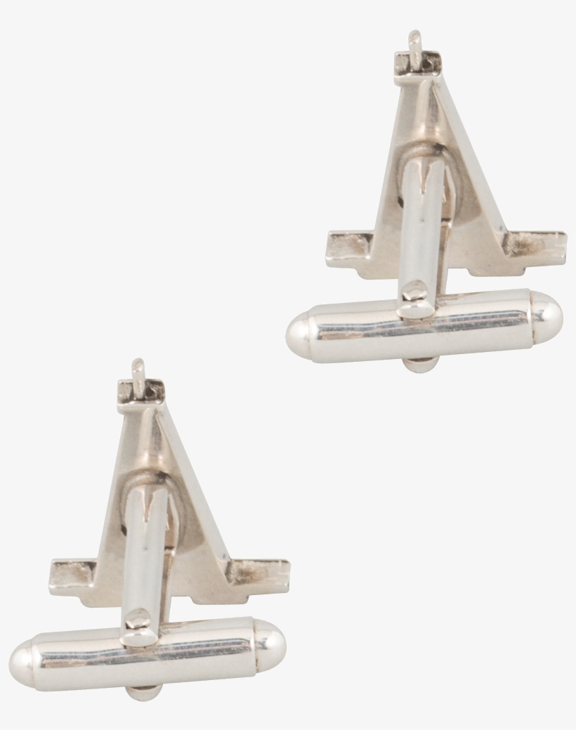 Pinto Ranch Oil Derrick Silver Cufflinks - Helicopter, transparent png #2842674