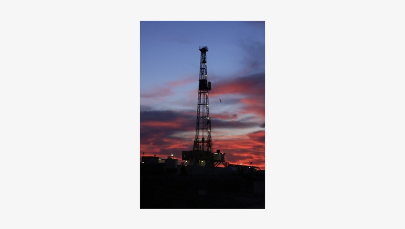Oil Drilling Rig Derrick Wall Art Poster - Drilling Rig Sunset Journal, transparent png #2842744