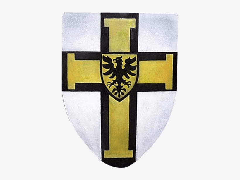 Teutonic Knights Steel Battle Shield - Teutonic Knight Shield, transparent png #2842767