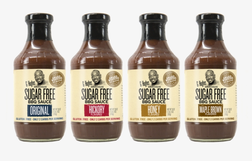 Ghughes Bbq 44 - G Hughes Sugar Free Bbq Sauce Original, transparent png #2842939