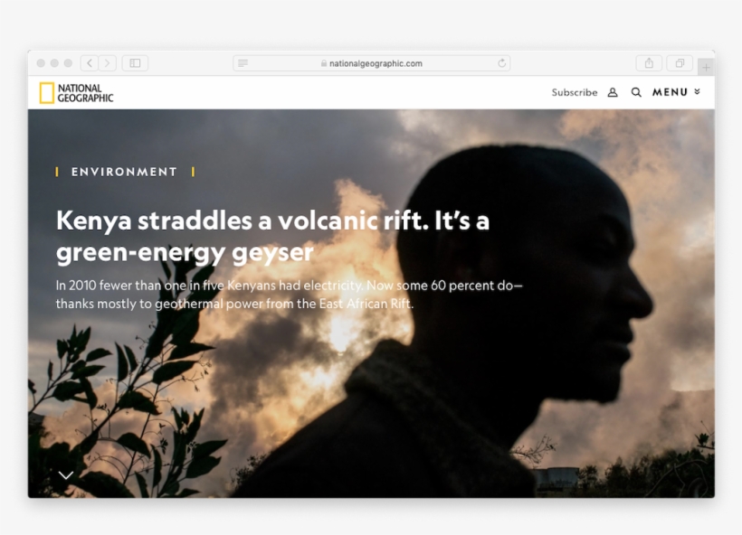 Volcanic Rift As The Green Energy Geyser For Kenya - Volcano, transparent png #2843257