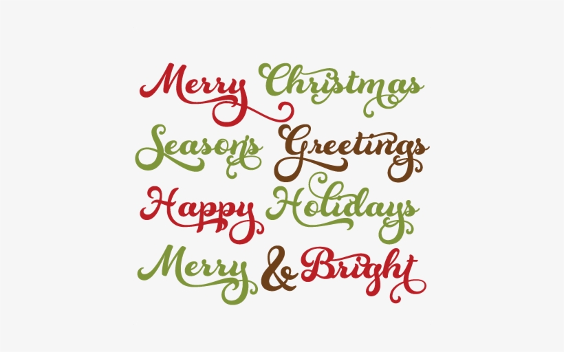 Cliparts Sayings Quotes - Christmas Sayings Clip Art, transparent png #2843413