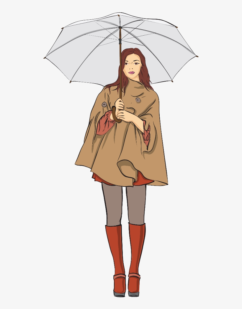 Streetfashion Fashion Girl Tumblr Girls Cute Umbrella - Umbrella, transparent png #2843834