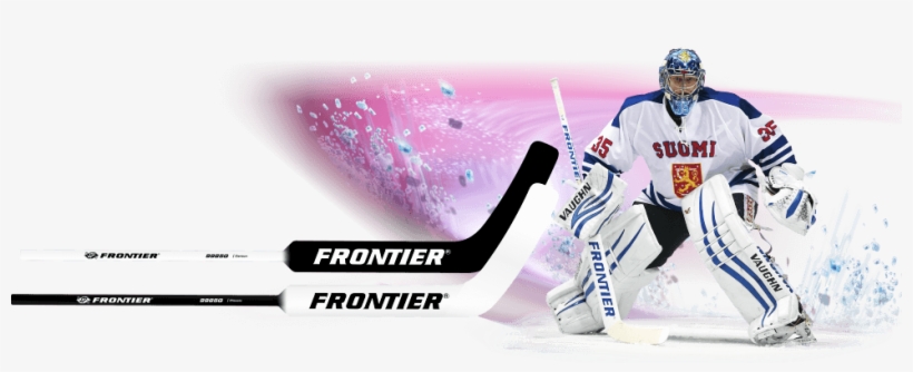 Atte Engren With Frontier 9985g Classic Stick - Frontier 9985g Senior Goalie Hockey Stick, transparent png #2843930