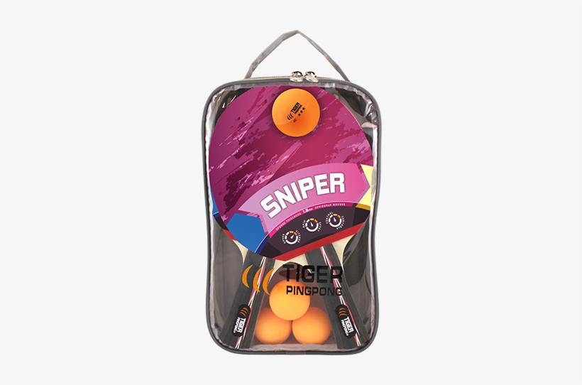 Sniper 4 Kit - Tiger Ping Pong Sniper Table Tennis Racket, transparent png #2844157