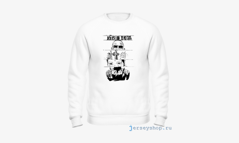 Фото Толстовка Без Капюшона Police Line Do Not Cross - Tolstoy Shirt, transparent png #2844159