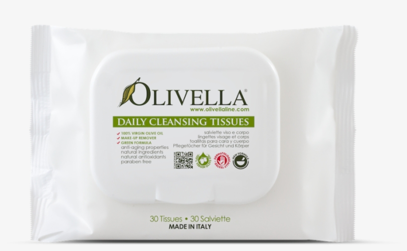 Olivella Face & Body Cleansing Tissues - Detergent, transparent png #2844254
