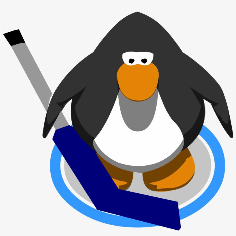 Goalie Hockey Stick In Game - Club Penguin Vuvuzela, transparent png #2844332