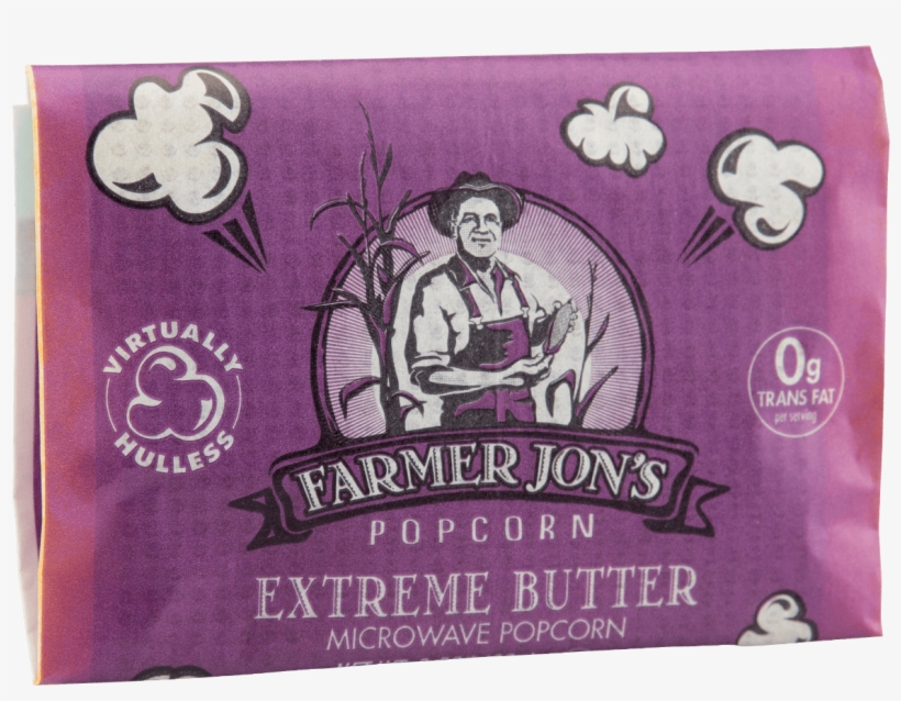 Extreme Butter - Farmer Jon's Party Bag Natural Popcorn, transparent png #2844356