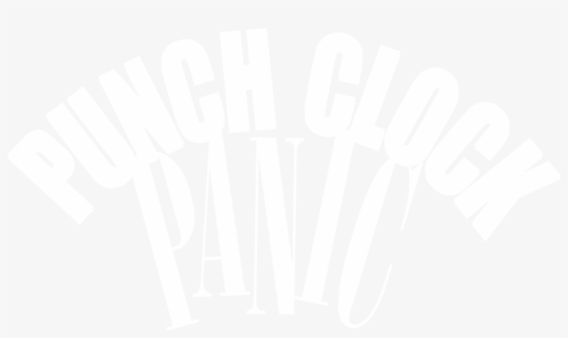 Punch Clock Panic Logo Black And White - Twitter White Icon Png, transparent png #2844427