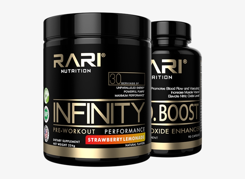 Extreme Pre-workout Stack - Rari Nutrition Infinity - 30 Servings - Strawberry, transparent png #2844841