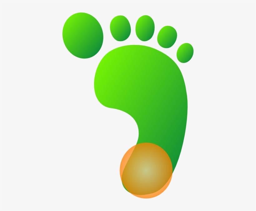 How To Set Use Green Feet Orange Heel Clipart - Foot, transparent png #2845032