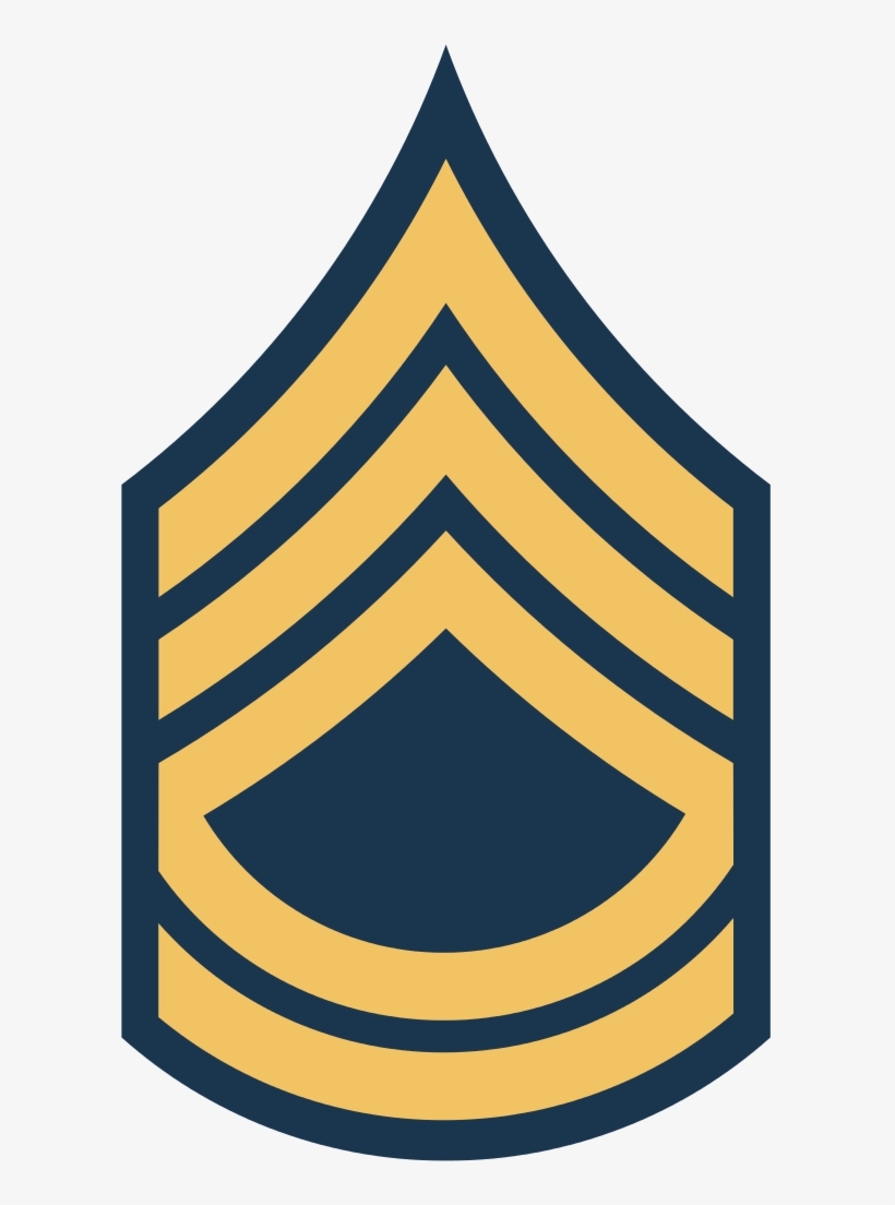 Army Usa Or - Army Master Sergeant Rank Insignia, transparent png #2845261