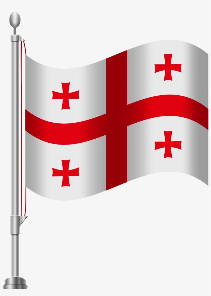 Georgia Flag Png Clip Art, transparent png #2845326