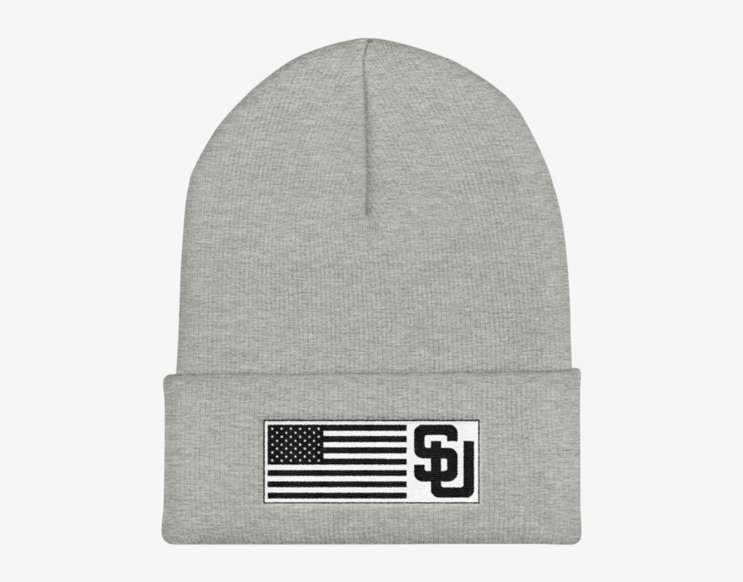 Strngth Union "american Flag Label" Cuffed Beanie - Beanie, transparent png #2845412