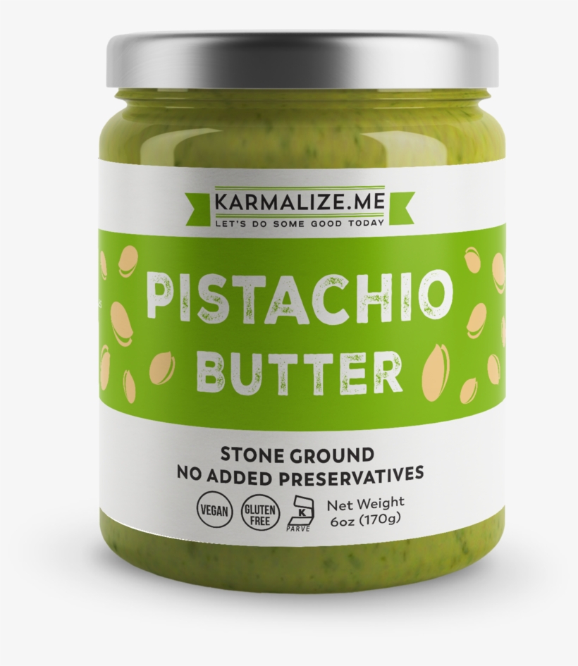Pistachio Butter - Freshly Made - Organic Raw Almond Butter, transparent png #2845978