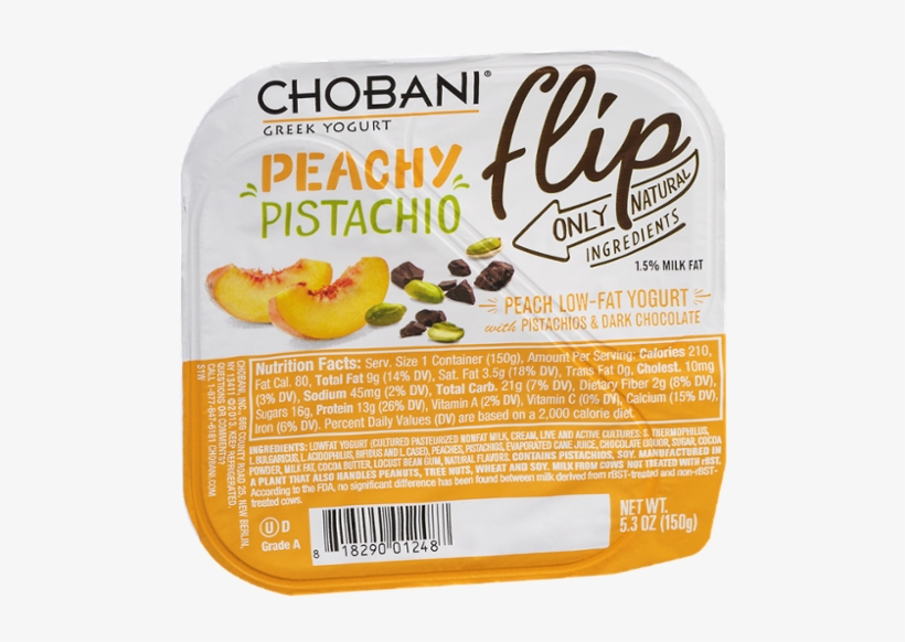 Chobani Flip Greek Yogurt, Key Lime Crumble - 5.3 Oz, transparent png #2846104
