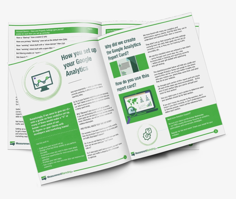 Google Analytics Report Card - Flyer, transparent png #2846903