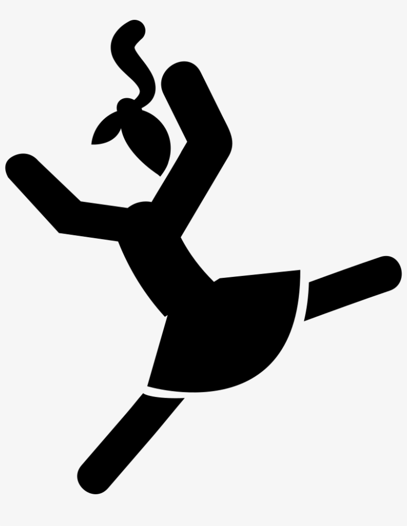 Dancer Girl - - Girl Dancing Icon Png, transparent png #2846905