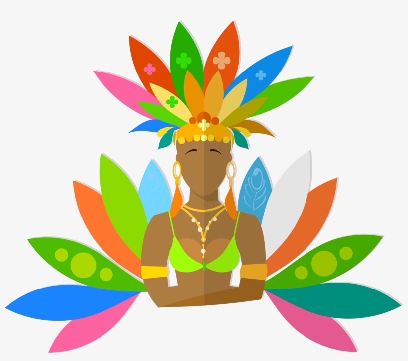 Carnival In Rio De Janeiro Brazilian Carnival Clip - Illustration, transparent png #2846927
