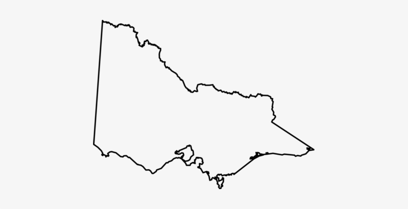 United States Victoria Blank Map Drawing - Map Of Victoria Drawing, transparent png #2847021