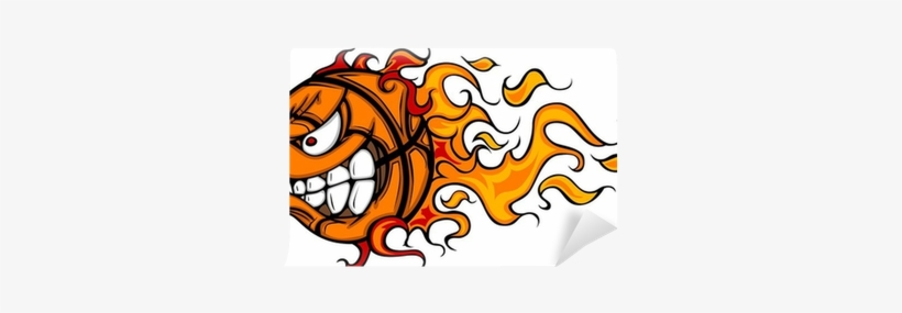 Basketball Fire Face, transparent png #2847286