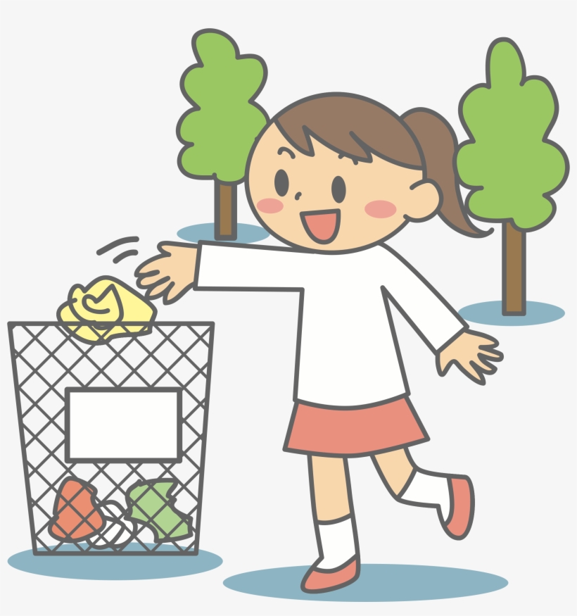 Litter Into Bin - Litter Clipart, transparent png #2847351