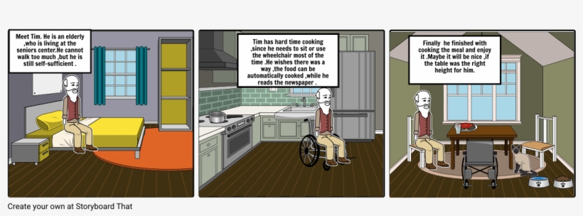 A Day For The Elderly - Storyboard, transparent png #2847410